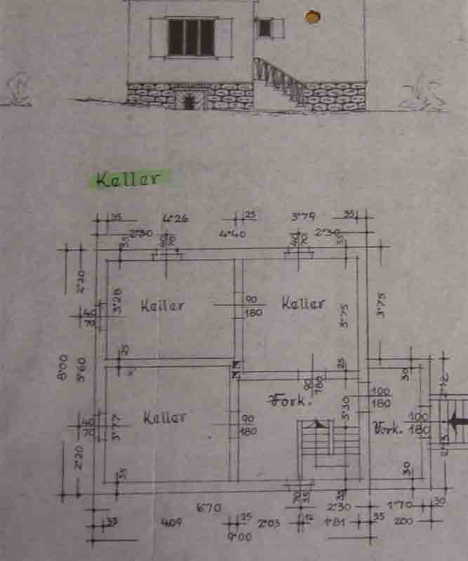 Grundriss Keller